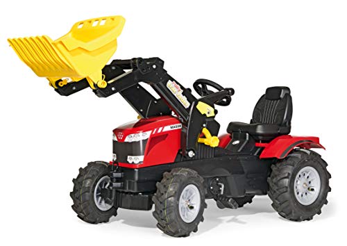 ROLLY TOYS 611140 Farmtrac - Tractor a Pedales con Pala Delantera (Modelo de Tractor Massey Ferguson 8650)