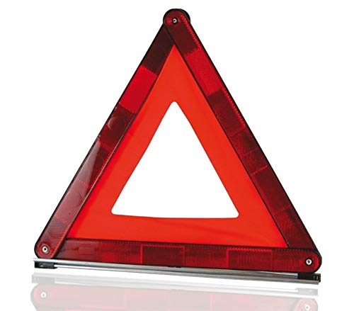 TK Gruppe Timo Klingler Triángulo de Advertencia Rojo, Auto StvO 2021 EU - Registro del vehículo, en Caja de Almacenamiento para Accidentes y averías