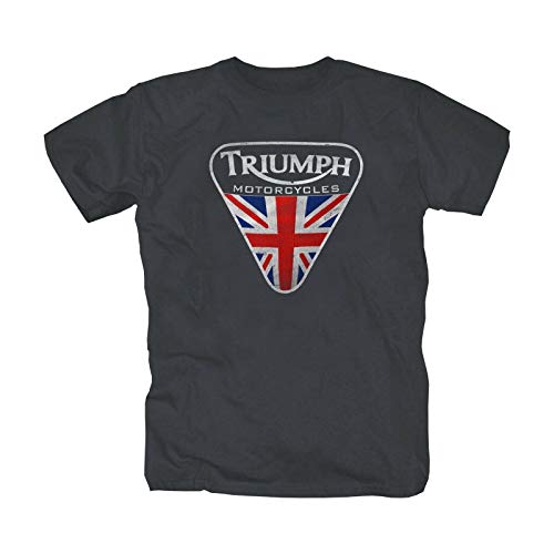 Triumph Motorcycle England Retro T-Shirt S-XXL Darkgrey