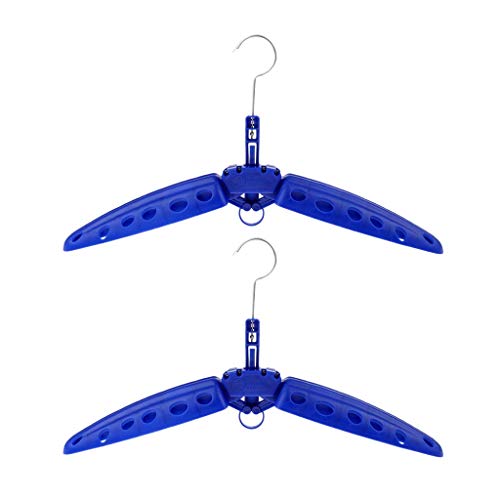 Tubayia 2 perchas plegables para traje de neopreno para traje de natación, accesorio para buceo, color azul
