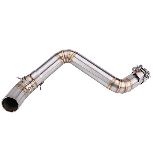 Tubo de escape intermedio: un tubo de escape de acero inoxidable para motocicletas de alta resistencia y larga duración adecuado para 390 2013-2016