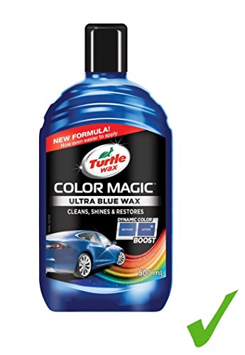 Turtle Wax Color Magic Ultra Blue Car Wax - Sellador de pintura para coche, 500 ml, color azul brillante
