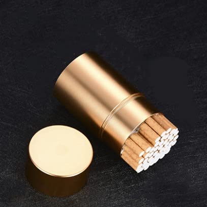 XIAOXIA Caja de cigarrillos de metal a prueba de presión con rosca externa para cigarrillos de gran capacidad, lata de tabaco triturada con anillo de goma integrado 80 palos