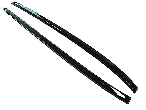 XIAOZHIWEN Coche de Techo Rieles Barras Barras de Portador de Equipaje Top Cross Bar Rack Rail Cajas de riel para Toyota RAV4 RAV-4 2019 2020 2021 (Color : Black)