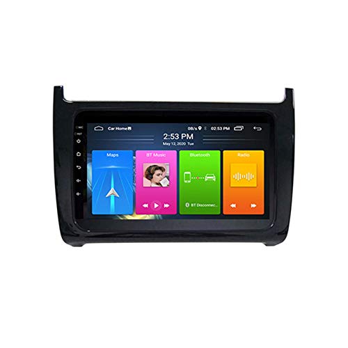 Android 8.1 Radio De Automóvil Para Volkswagen Polo 2008-2018 Coche Estéreo GPS Navegación Táctil Mostrar Coche Reproductor Doble Din Head Unit Support WiFi Control De Volante(Color:WIFI:1+16G)