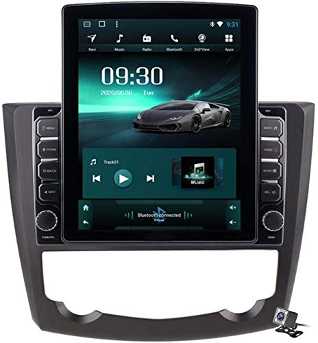 Android 9.1 Pantalla Vertical de 9,7 Pulgadas Estereo de Coche Navegación GPS para Renault Kadjar 2015-2019, Soporte Audio Player/FM DSP/Mirror Link/Bluetooth/Control del Volante