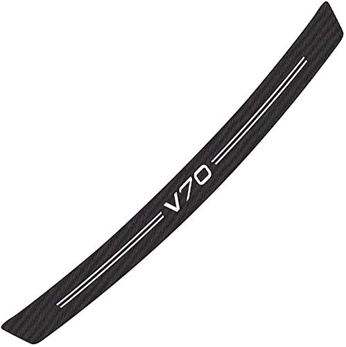 Coche Protección para parachoques Pegatinas, para Volvo V70 Coche Fibra Carbono Trasero Tiras protectoras y decorativas