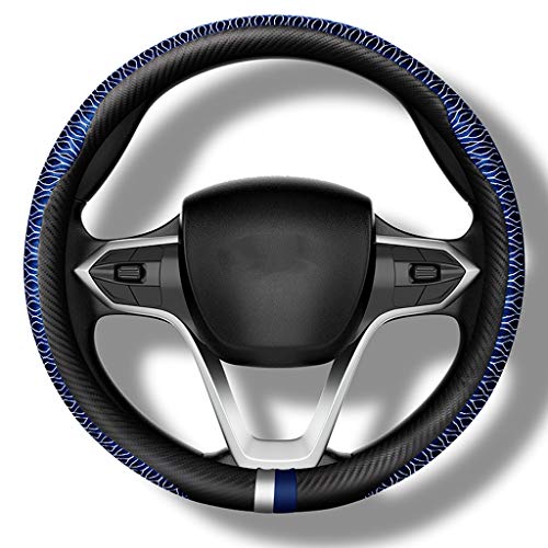Cubierta del volante for la Serie GT6 5 Serie 2 Serie BMW Serie X1 3 Series 7 Series 320Li 525 528Li (Color : Blue)