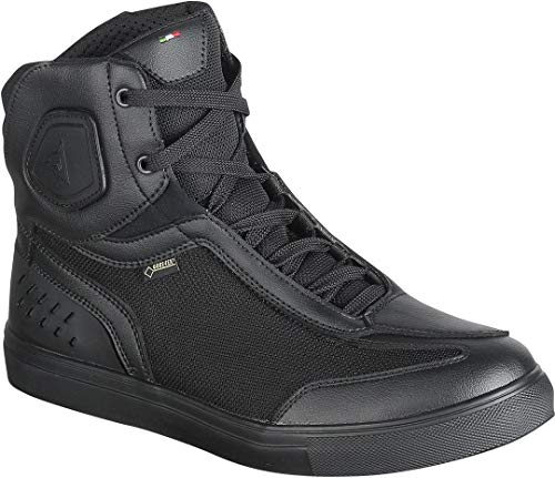 Dainese Street Darker Gore-Tex Shoes Zapatos Moto Impermeables, Negro, 46 EU