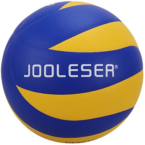 JOOLESER Voleibol de Playa de Tacto Suave, Tamaño 5 Oficial para Interiores y Exteriores (Azul)