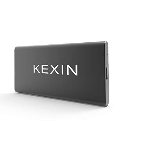 KEXIN 120GB Disco Estado Sólido Externo, Alta Velocidad Leer & Escribir hasta 400MB/s & 300MB/s, Almacenamiento Externo SSD Portable USB 3.0 para PC, Mac, Maxbook[120GB - Color Negro]…