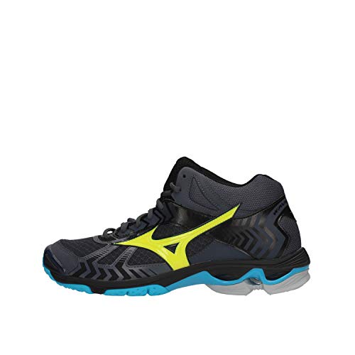 Mizuno Wave Bolt 7 MD, Zapatos de Voleibol Hombre, Azul (Ombreblue/Safetyyellow/Hawaiianocean 47), 44 EU
