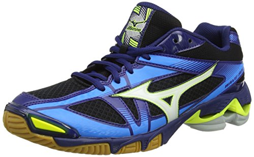 Mizuno Wave Bolt, Zapatos de Voleibol Hombre, Multicolor (Black/White/bluedepths), 46 EU