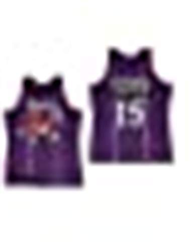 NBA Toronto Raptors 15# Vince Carter Vintage All-Star Jersey, Camiseta de Hombre y Unisex Shorts de Baloncesto Jersey (Talla: S, M, L, XL, XXL) (A,L)