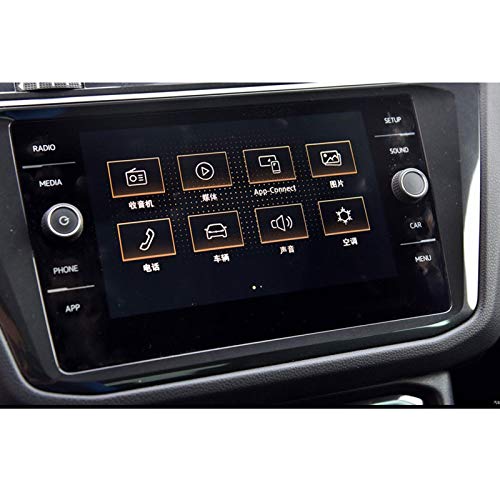 NsbsXs Pantalla de navegación GPS,para Volkswagen Golf 7 GTI GTE GTD Golf Variant Discovery Pantalla táctil LCD de Coche de 8 Pulgadas Película de Vidrio Templado 9H