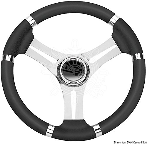 Osculati Volante Corona Nero mm 350 (Steering Wheel Black Wheel 350 mm)