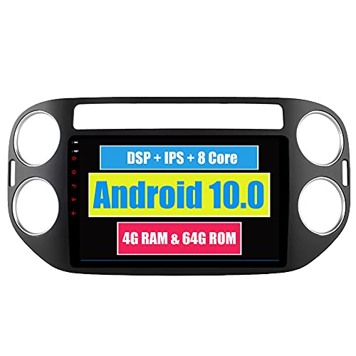 RoverOne 9" Android System Octa Core para Volkswagen Tiguan 2010 2011 2012 2013 2014 2015 Sistema de Autoradio con estéreo GPS Navegación Radio Bluetooth Espejo Link Pantalla Táctil
