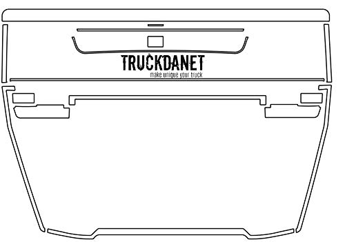 TRUCKDANET Accesorios de acero inoxidable para camiones serie FH4 AÑO 2013, FH13 y FH16, marcos de máscara externos