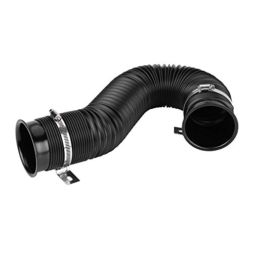 Tubo de admisión de aire, universal de 3 pulgadas con abrazadera para coche de entrada de aire frío de inducción Kit de tubo de filtro negro Nombre del artículo (también conocido como título)