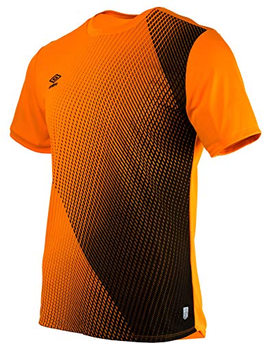 Umbro SILO Training Velocita Graphic tee Camiseta Deporte, Naranja (Turmeric/Black Grn), XXL para Hombre
