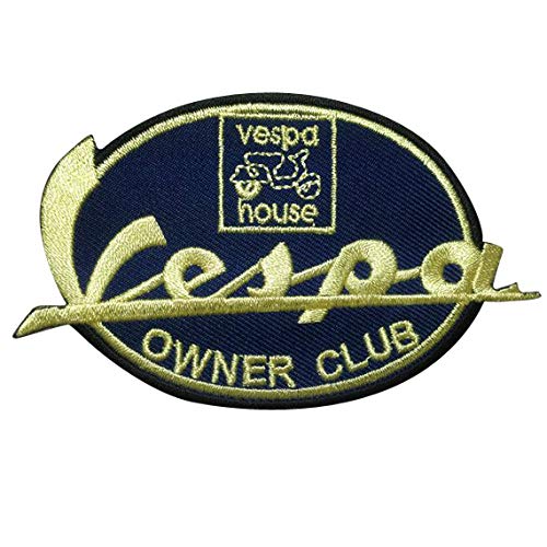 Vespa OWNER club T Sports Racing MOTORSPORT parche patch bordado con logotipo para planchar de hierro en apliques de recuerdo de accesorios