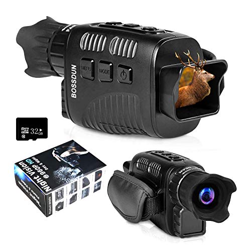 Visión Nocturna Digital Monocular Cámara infrarroja Videocámara Visores ópticos 4x25 mm 960P HD con 1.5 ”TFT Grabación de Pantalla Interior Toma de fotografías para vigilancia al Aire Libre Caza
