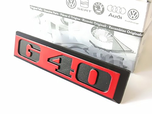 Volkswagen Original VW G40 Front Grill Badge Red - 871853679C