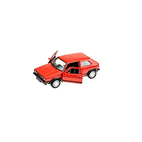 Welly Modelo de coche Volkswagen Golf I GTI, color rojo