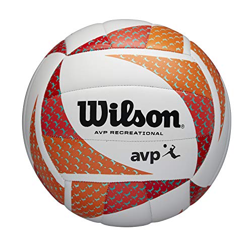Wilson Balón de Voleibol AVP Style, Voleibol de Playa, Cuero Compuesto, Tamaño Oficial, Multicolor, WTH306202XB