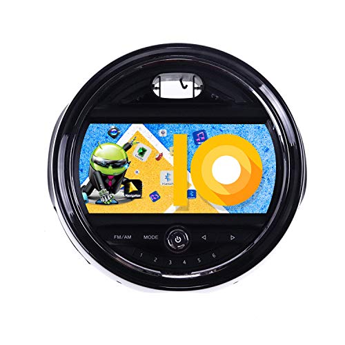 ZWNAV 8 Pulgadas Andriod 10.0 Doble DIN Auto Stereo Navi Bluetooth Navegación GPS para BMW Mini One Cooper S Hatch One F55 F56 2015-2017 Unidad de Control del Volante WiFi USB Carplay Espejo Enlace