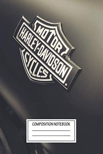 Composition Notebook: Cars Harley Davidson Automotive Works Wide Ruled Note Book, Diary, Planner, Journal for Writing