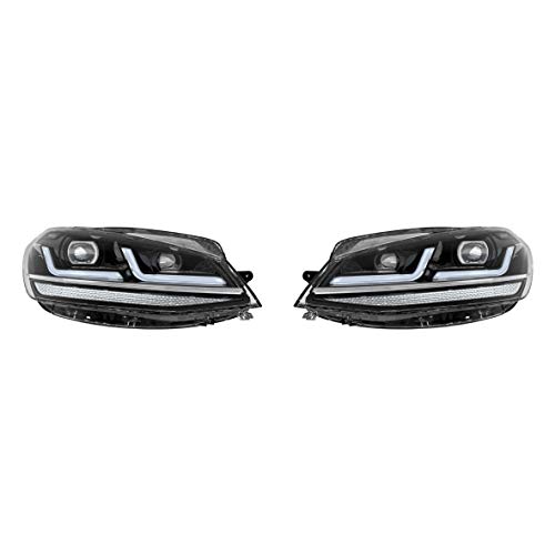 Faros principales LED OSRAM LEDriving para VW Golf 7.5, Golf VII Facelift, Black Edition, reemplazo de halógeno