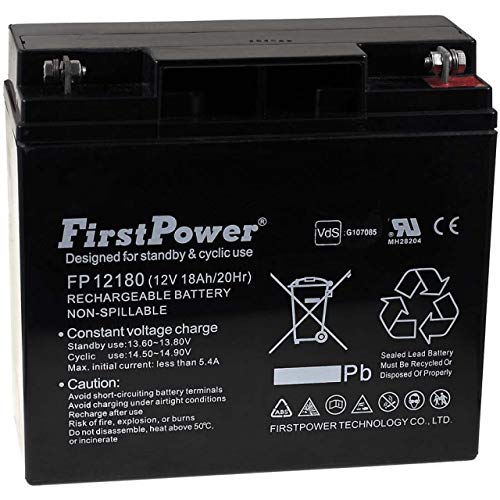 FirstPower Batería de Gel FP12180 12V 18Ah VDS