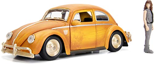Jada 30114 1:24 Bumblebee VW Beetle con Figura de Charlie fundida
