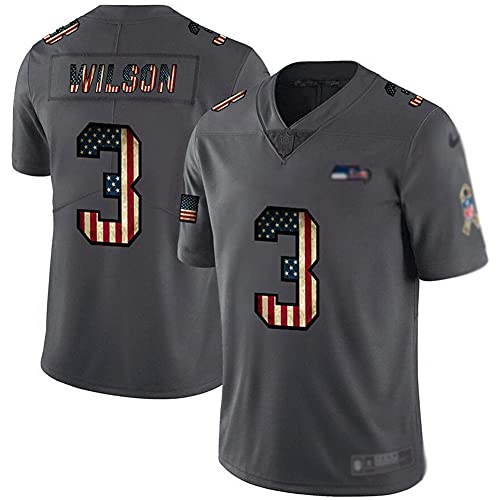 JesUsAvila Wi-ls.on #3 Sudadera American Football Jersey Camiseta Rápido Entrenamiento Tops Sportswear Rugby Jersey Transpiración/K/L