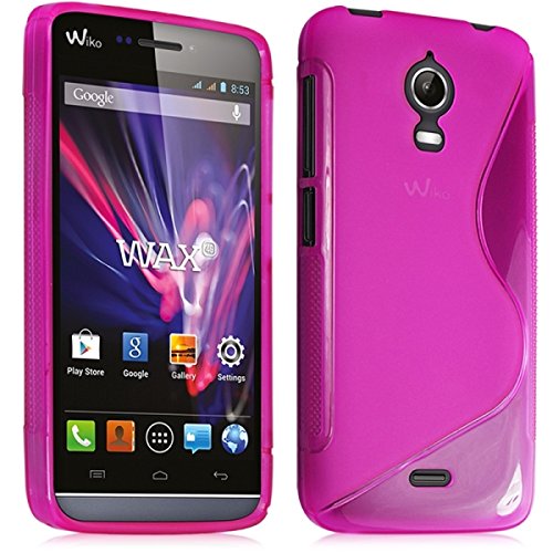 Seluxion-Carcasa de gel para Wiko Wax 4 g, color rosa incluye protector de pantalla