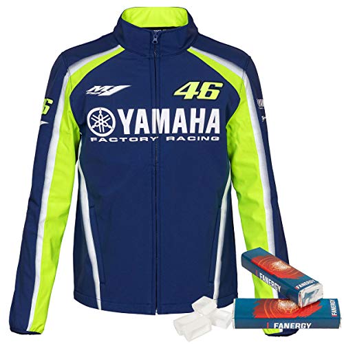 Valentino Rossi - Chaqueta softshell Yamaha 2018 azul + 2 azúcar de uva (XXL)