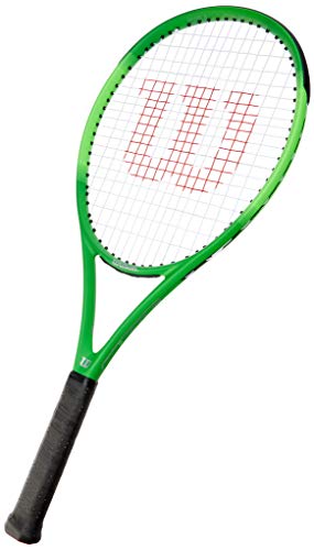 Wilson Raqueta de tenis, Blade Feel Pro 105, Jugador de tenis recreativo o júniores, Compuesto de fibra de vidrio y aluminio, Negro/lima, WR018810U2