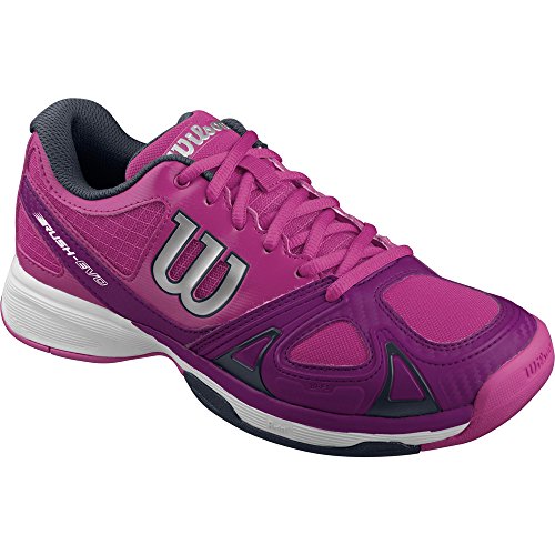 Wilson Rush Evo W, Zapatillas de Tenis Mujer, Rosa (Azalee Pink / Dark Plumberry / Coal Wil), 39.5 EU