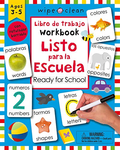 Wipe Clean: Bilingual Workbook Ready for School: Ages 3-5; With Wipe Clean Pen