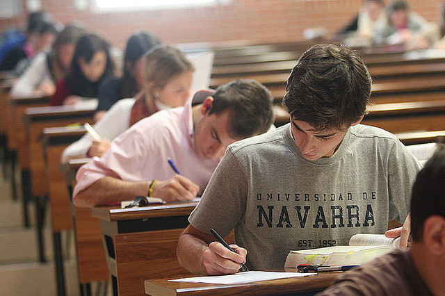 examen en una escuela