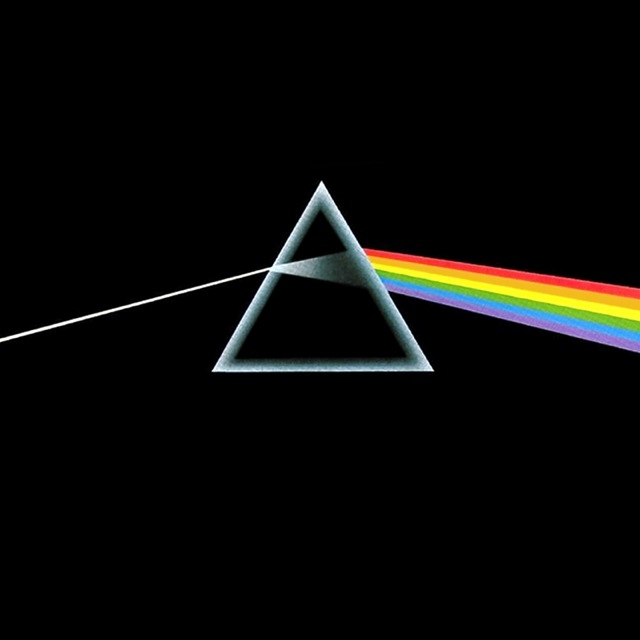 la carátula del album The dark side of the moon