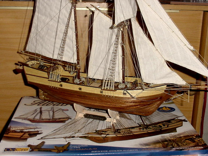 un barco de modelismo naval