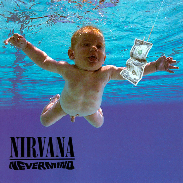 la carátula de Never Mind de Nirvana