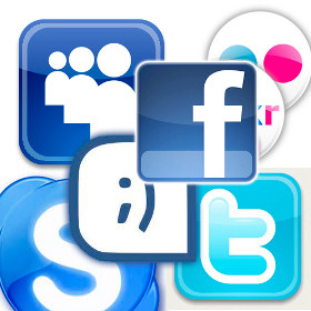 logotipos de las principales redes sociales