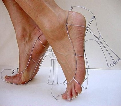 zapatos "invisibles" para mujeres 
