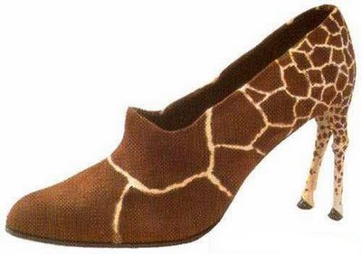 Zapatos insirados en la jirafa