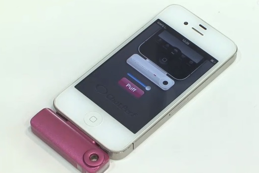 el dispositivo para sentir olores conectado a un iphone