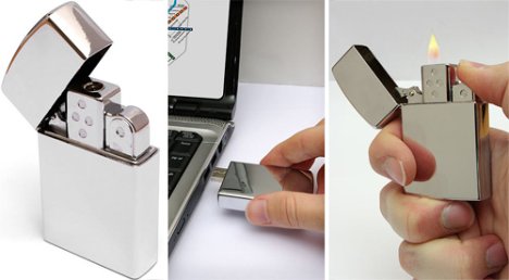 memória usb con forma de mechero