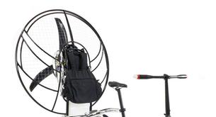 La bicicleta que se convierte en parapente